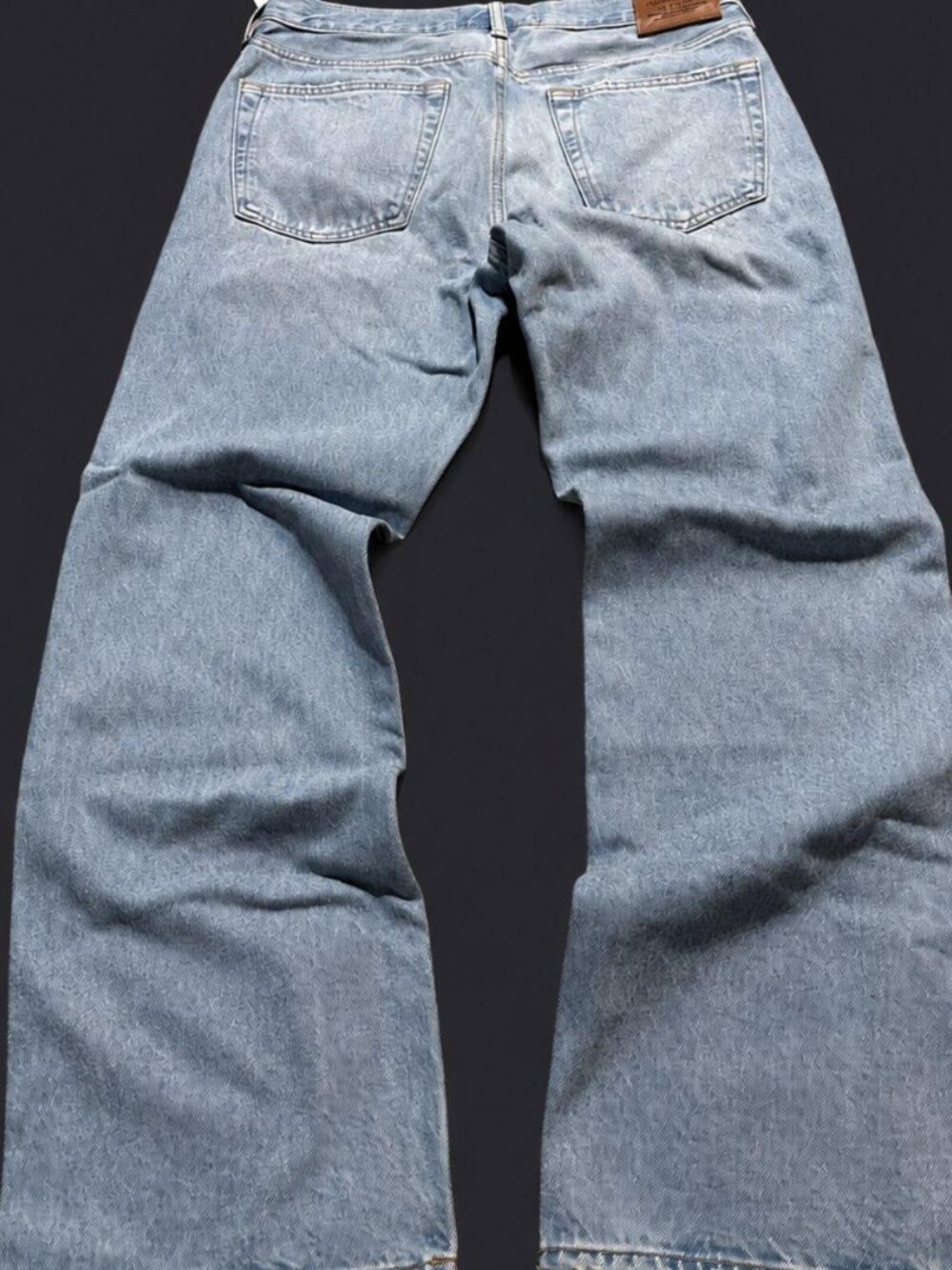 Abercrombie Light Wash Western Straight Rigid Denim Jeans 32x32